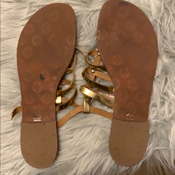 Vintage- rare Tory Burch gold gladiator size 11 - Picture 5 of 5